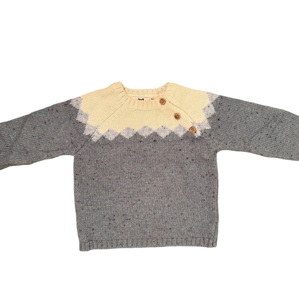 Cyrillus Blue White Sweater